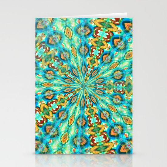 Turquoise Fields Stationery Cards