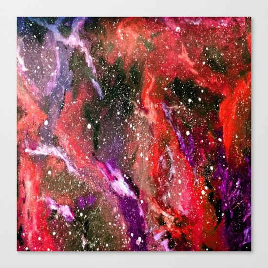 Galaxy (red) Canvas Print