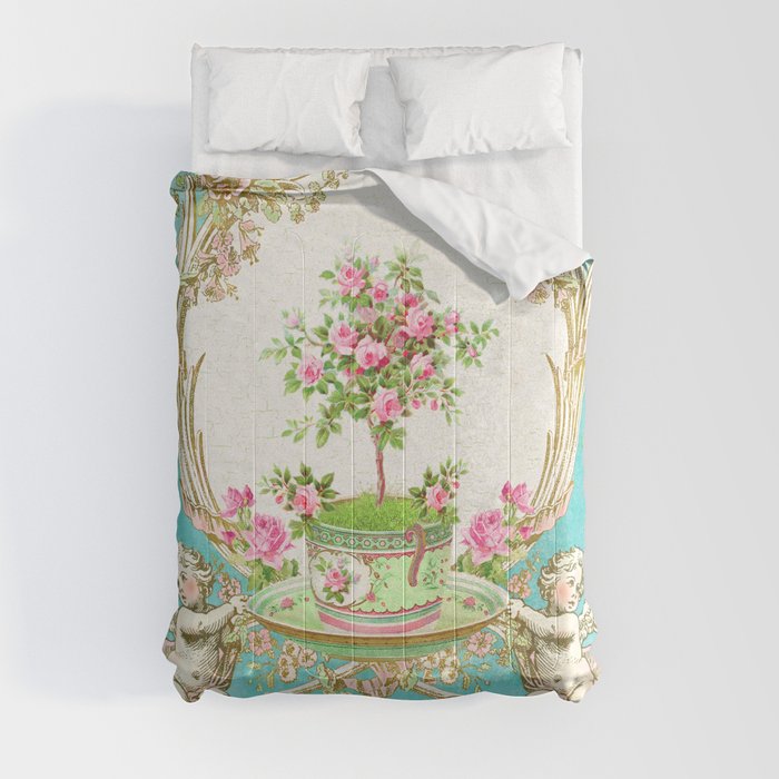 French Baroque Patisserie Tea Comforter