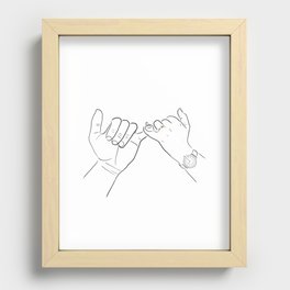 Pinky Promise Recessed Framed Print