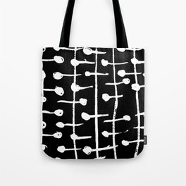 Lines And Dots Tote Bag