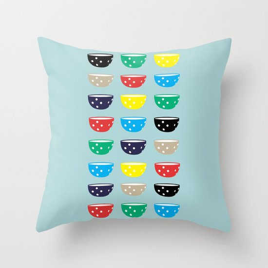 Nana's Bowls Throw Pillow