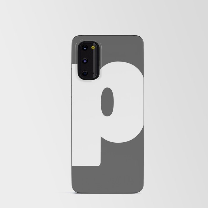 p (White & Grey Letter) Android Card Case
