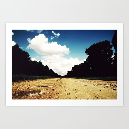Open Road, Louisiana Art Print