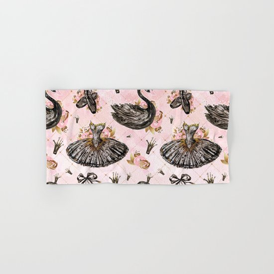 Black swans ballerina #1 Hand & Bath Towel