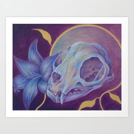 Cat Skull Art Prints For Any Decor Style Society6