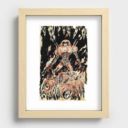 Dogs of Mars pin-up Recessed Framed Print