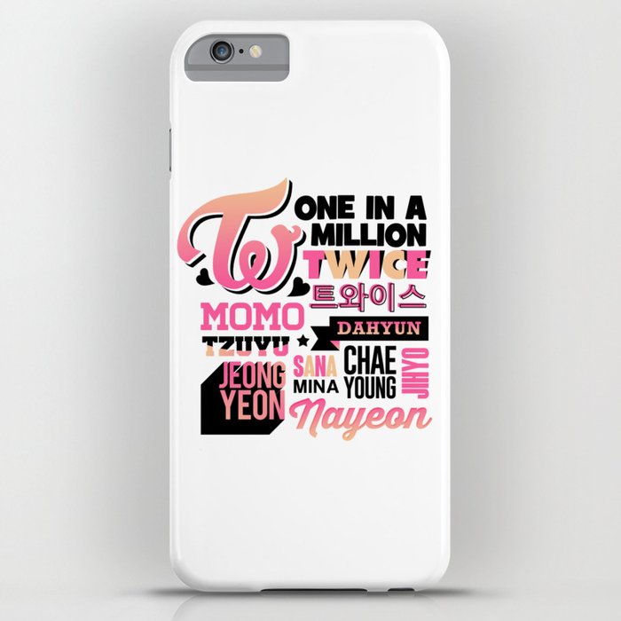 Twice Font Collage Iphone Case By Skeletonvenus Society6