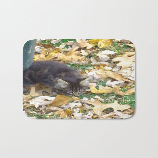 Autumn Kitten Bath Mat