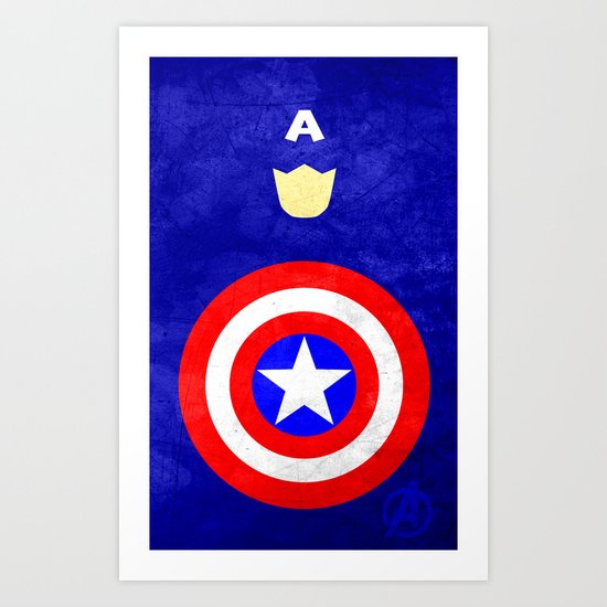 Captain America: Avengers Movie Variant Art Print