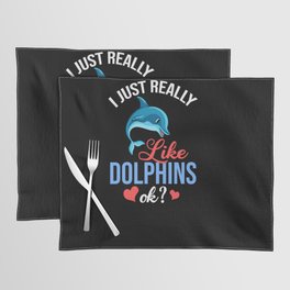 Dolphin Trainer Animal Lover Funny Cute Placemat