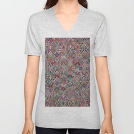 Bohemian Pattern V Neck T Shirt