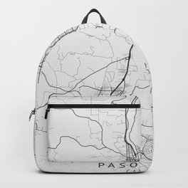 Paso Robles - California - US Gray Map Art Backpack
