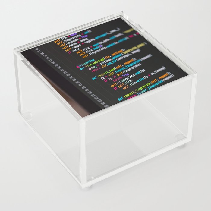 Program code  Acrylic Box