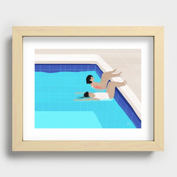 Swimming Pool Recessed Framed Print
