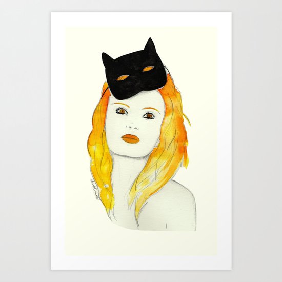 Be a cat Art Print
