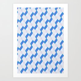 Magic Patterns Blue and White Art Print