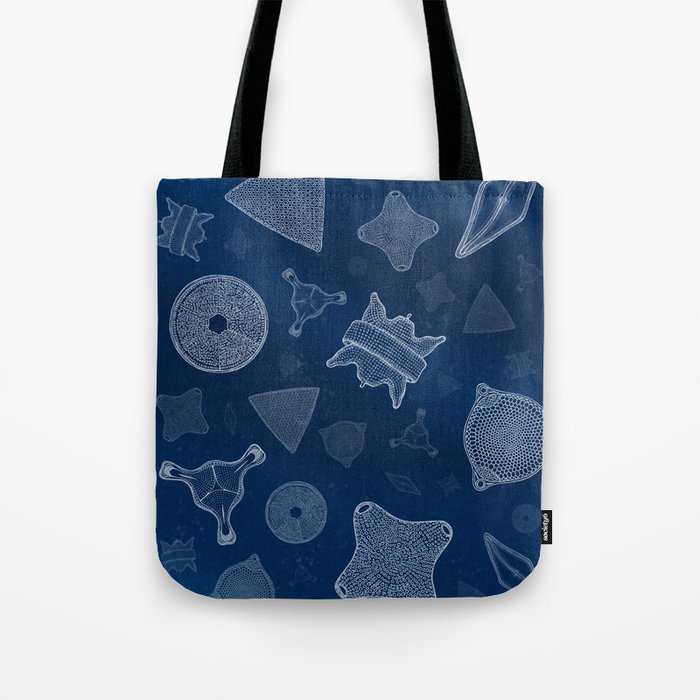 Diatoms - microscopic sea life Tote Bag