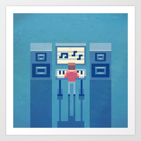 The electronic musician Art Print