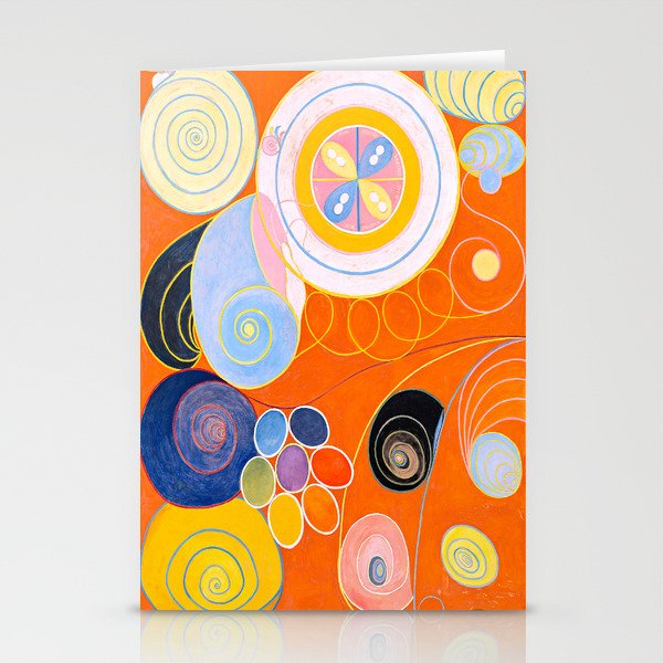 Hilma af Klint (Swedish, 1862-1944) - The Ten Largest, No. 3, Youth (from Group IV) - 1907 - Abstract, Symbolic painting - Tempera on paper - Digitally Enhanced Version - Stationery Cards