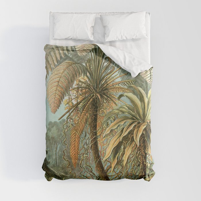 Vintage Tropical Palm Duvet Cover