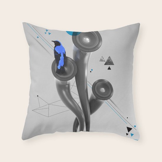 BLUE Throw Pillow