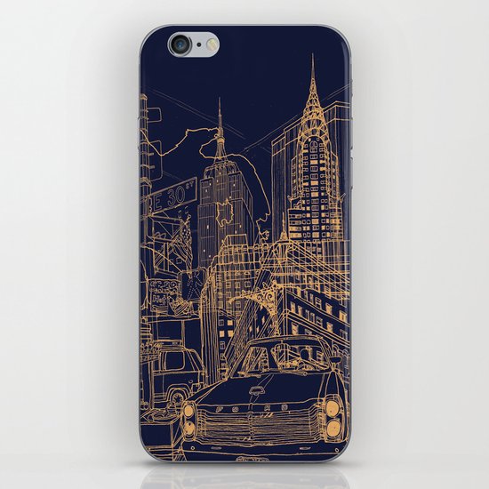 New York! Night iPhone & iPod Skin