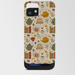 Flowery Books and Tea iPhone Card Case
