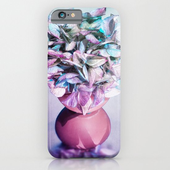 NOSTALGIA - Still life with vase and hydrangea flowers iPhone & iPod Case
