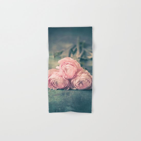 Lovely Ranunculus Hand & Bath Towel