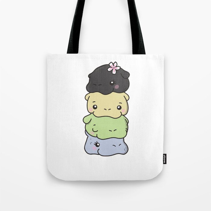 Cassgender Flag Pride Lgbtq Cute Hippo Tote Bag