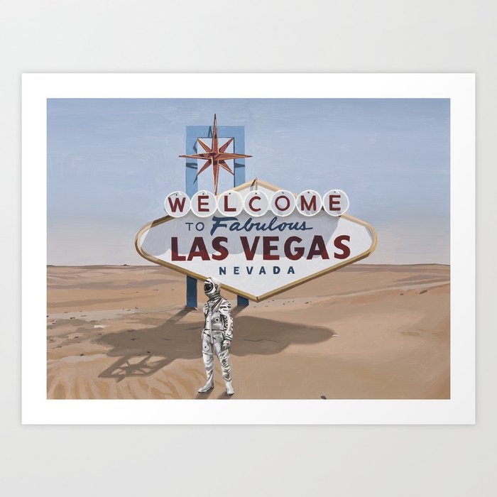 Leaving Las Vegas Art Print