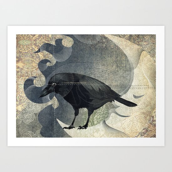 From a raven child Art Print