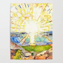 Edvard Munch Sun Poster