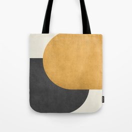 Halfmoon Colorblock - Gold Charcoal Tote Bag