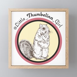 Little Thumbelina Girl: meerkat circle Framed Mini Art Print