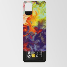 Surreal Smoke Abstract In Multicolor Android Card Case