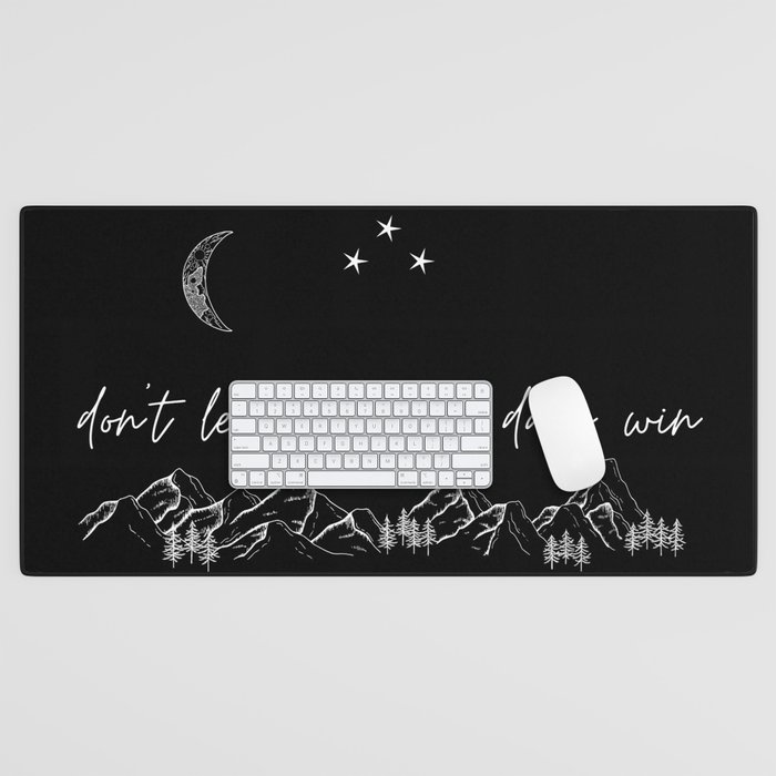 Hard best sale desk mat