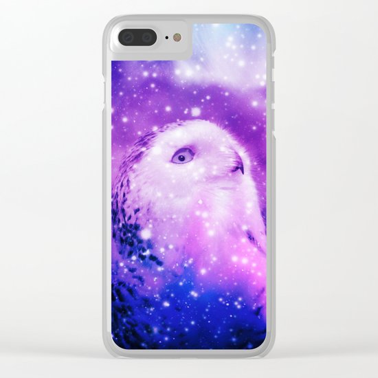 Celestial Owl Clear iPhone Case