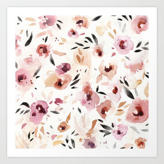 Wild Pansies Art Print