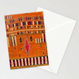 Orange Traditional Moroccan Design Stationery Card