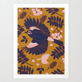 Birds at fall Art Print