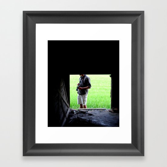 Search Framed Art Print