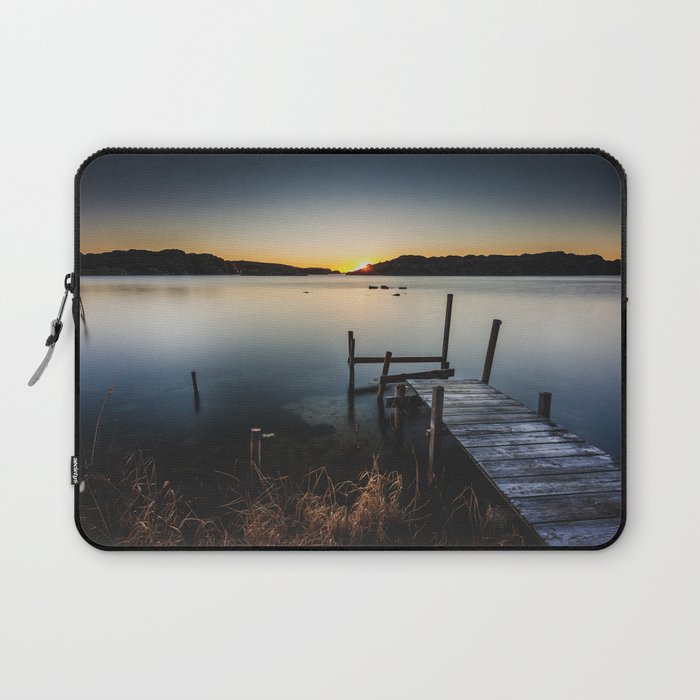 Sunset Over Old Pier - Matte Version Laptop Sleeve