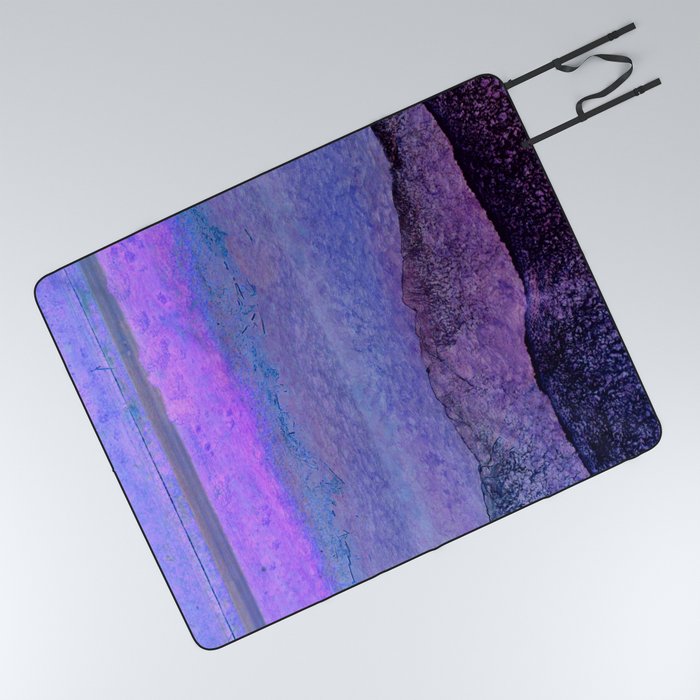 purple velvet characteristics fabric finish Picnic Blanket
