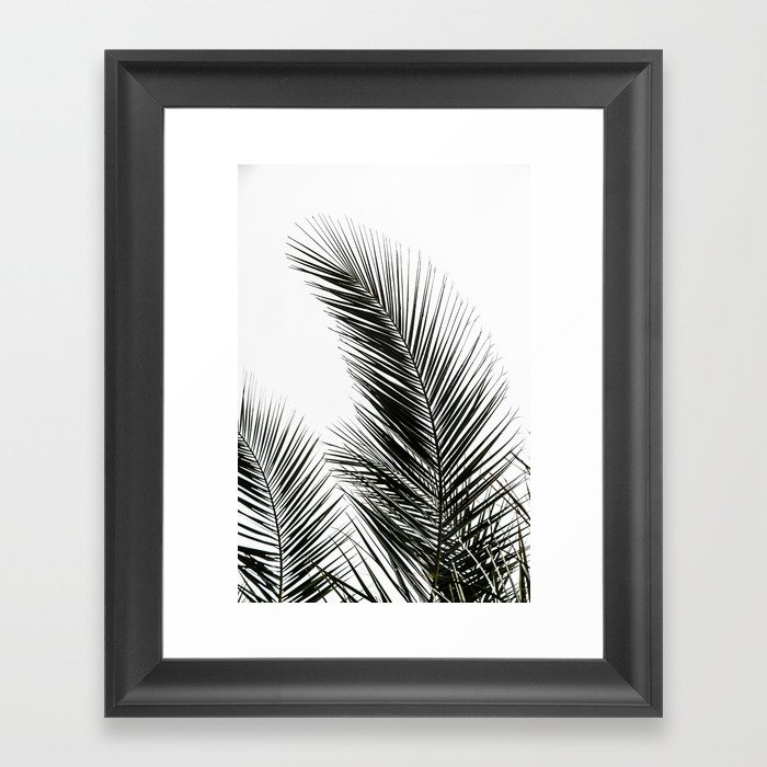 Palm Leaves Framed Art Print