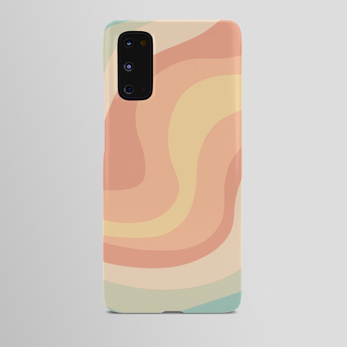 Vintage groovy waves Android Case