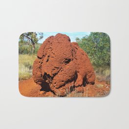 Sheepy Termite Mound Bath Mat | Termites, Outback, Grass, Termitemound, Red, Photo, Redsand, Australia, Westernaustralia, Animal 