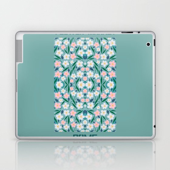 Flower Market Poster, Tokyo Flower Market, Florist Gift, Matisse Flower. Laptop & iPad Skin