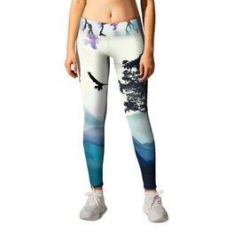 Mountain Scene Leggings